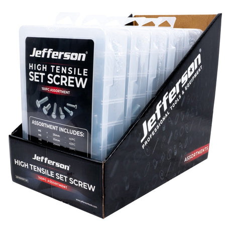 Jefferson 150pc High Tensile Set Screw Assortment