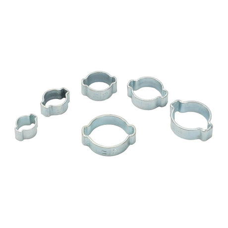 Jefferson 140pc Zinc Plated O-Clip Double Ear Assortment