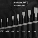 Jefferson 7 Piece Flat Chisel Set