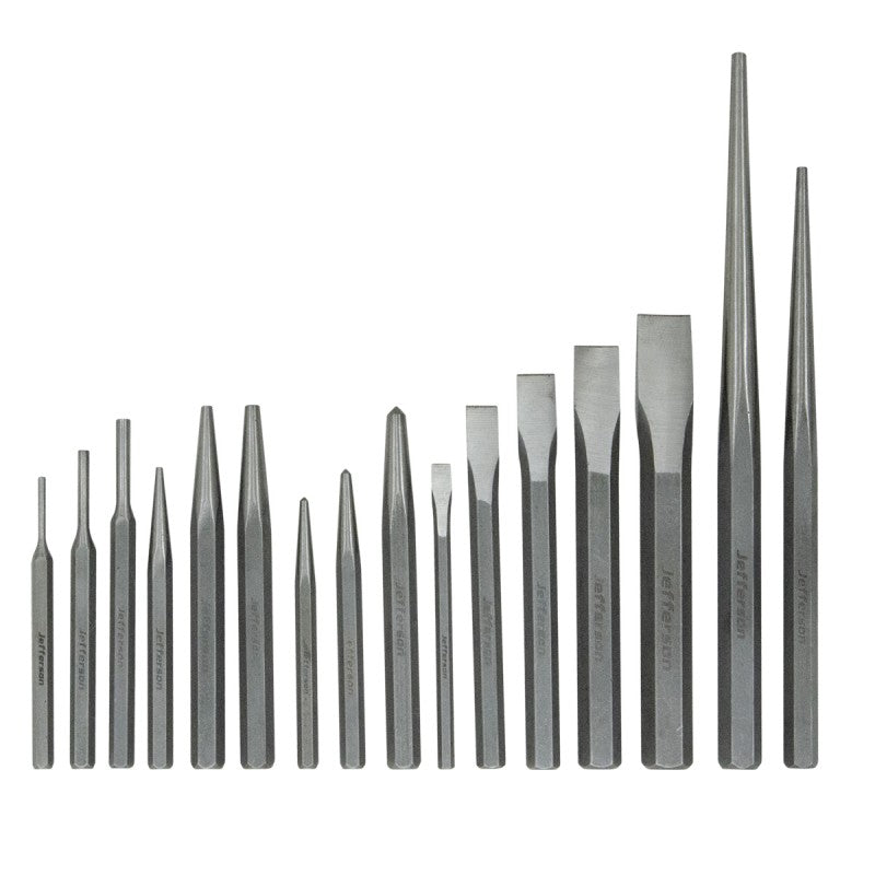 Jefferson 16 Piece Chisel & Punch Set