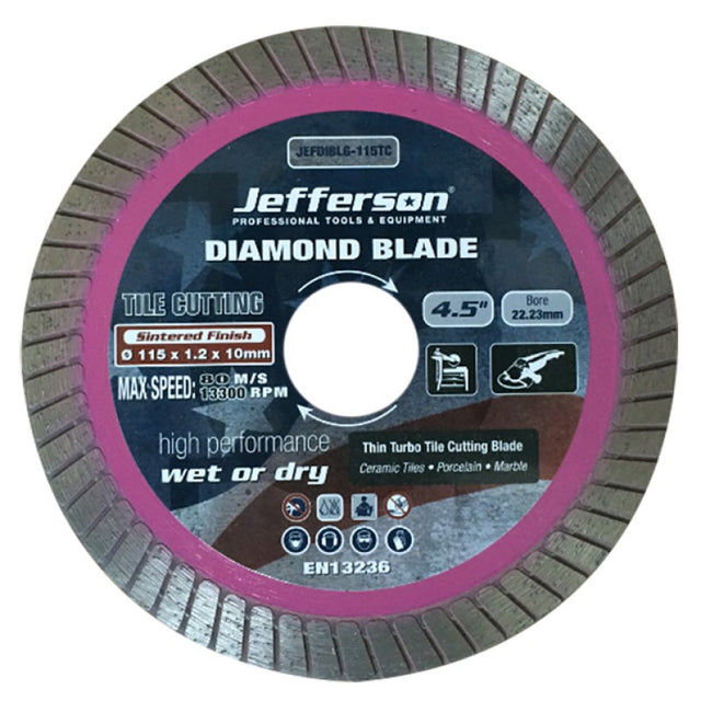 Jefferson Tile Cutting Diamond Blade