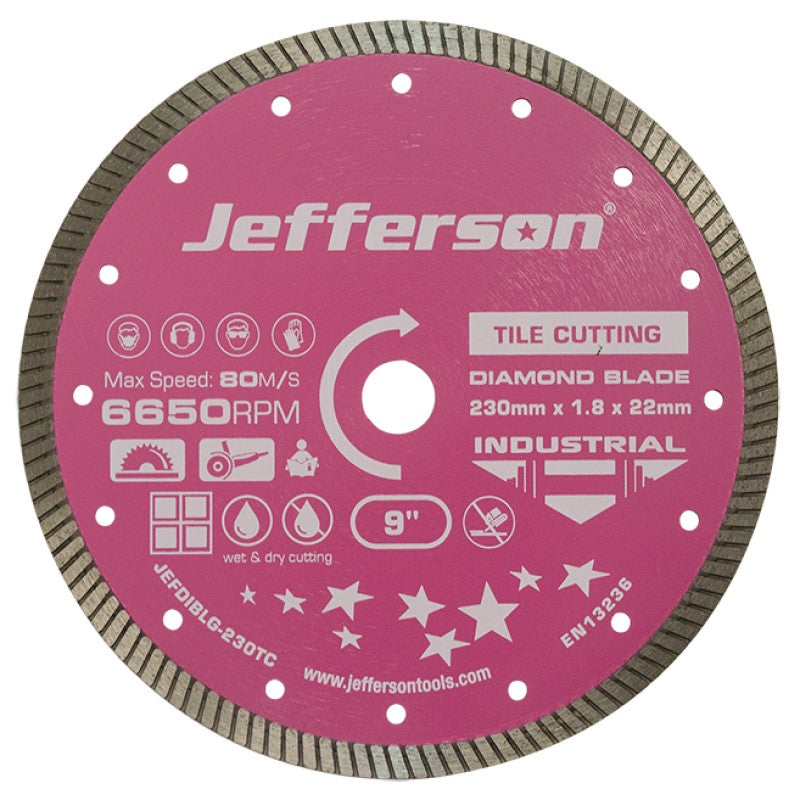 Jefferson Tile Cutting Diamond Blade