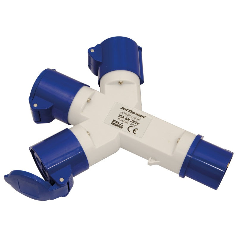 Jefferson 16A 3 Way Splitter