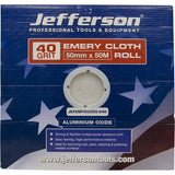 Jefferson 50mm x 50M Emery Cloth Roll (40G)