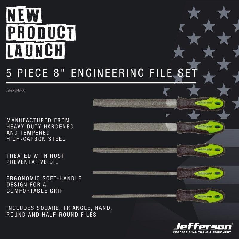 Jefferson 5 Piece 8" Engineering File Set