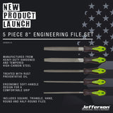 Jefferson 5 Piece 8" Engineering File Set
