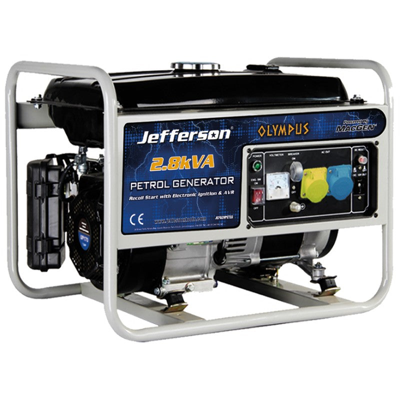 Jefferson 2.8kVA/2.2kW Petrol Generator