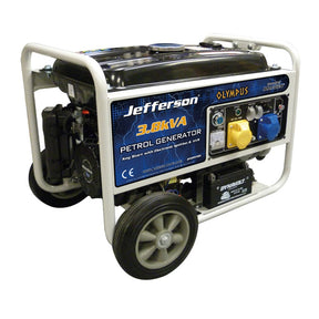 Jefferson 3.8kVA/3.0kW Petrol Generator (Electric Start)
