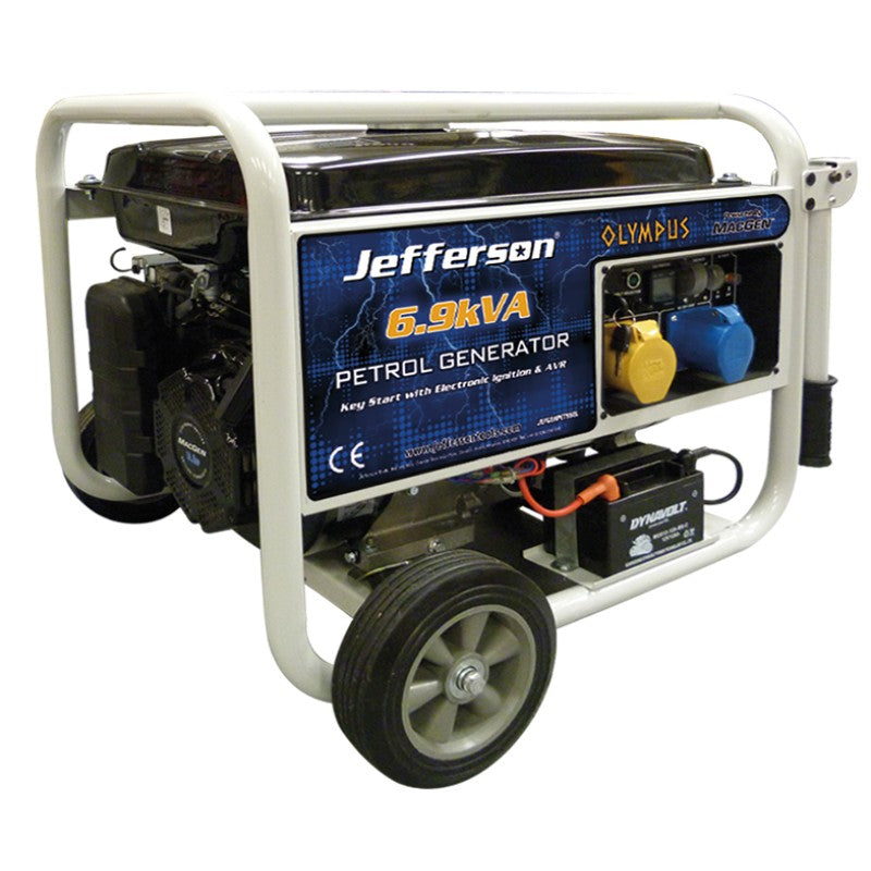 Jefferson 6.9kVA/5.5kW Petrol Generator (Electric Start)