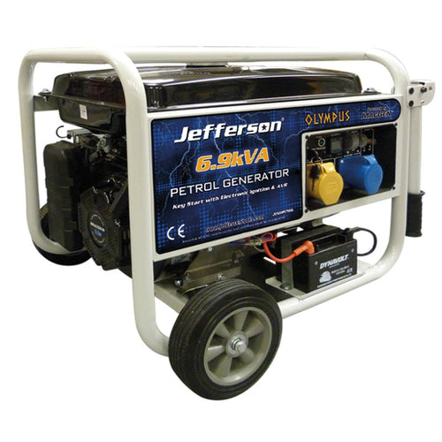 Jefferson 6.9kVA/5.5kW Petrol Generator (Electric Start)