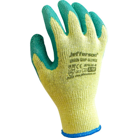 Jefferson Green Grip Gloves Large