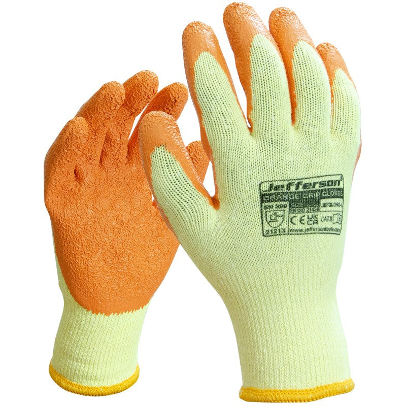 Jefferson Orange Grip Glove Large