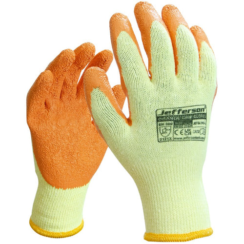 Jefferson Orange Grip Glove Large