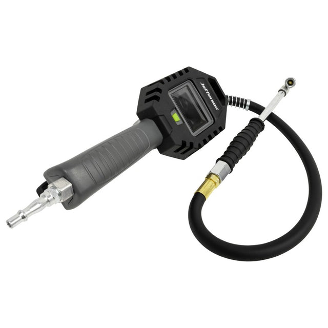 Jefferson Digital Tyre Inflator with Twin Push Connector (500mm Hose)