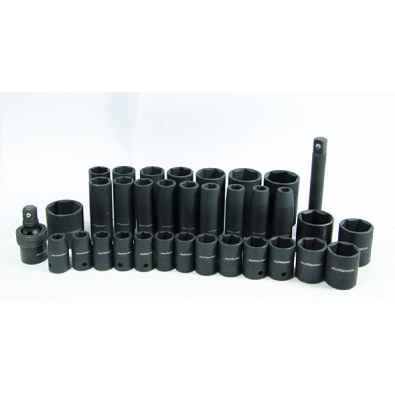 Jefferson 34 Piece 1/2" Impact Socket Set