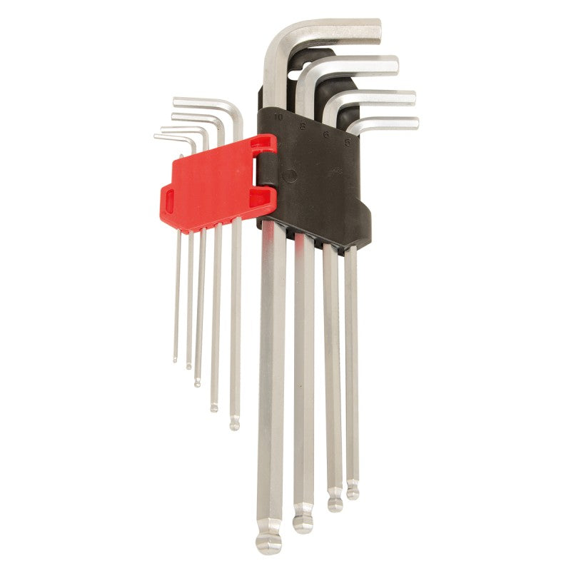Jefferson 9 Piece Extra Long Ball-hex Key Metric Set