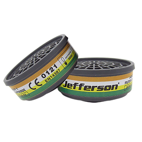 Jefferson ABEK1 Gas Filter Cartridges (Pair)