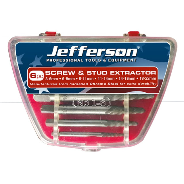 Jefferson 6 Piece Alloy Steel Stud Extractor