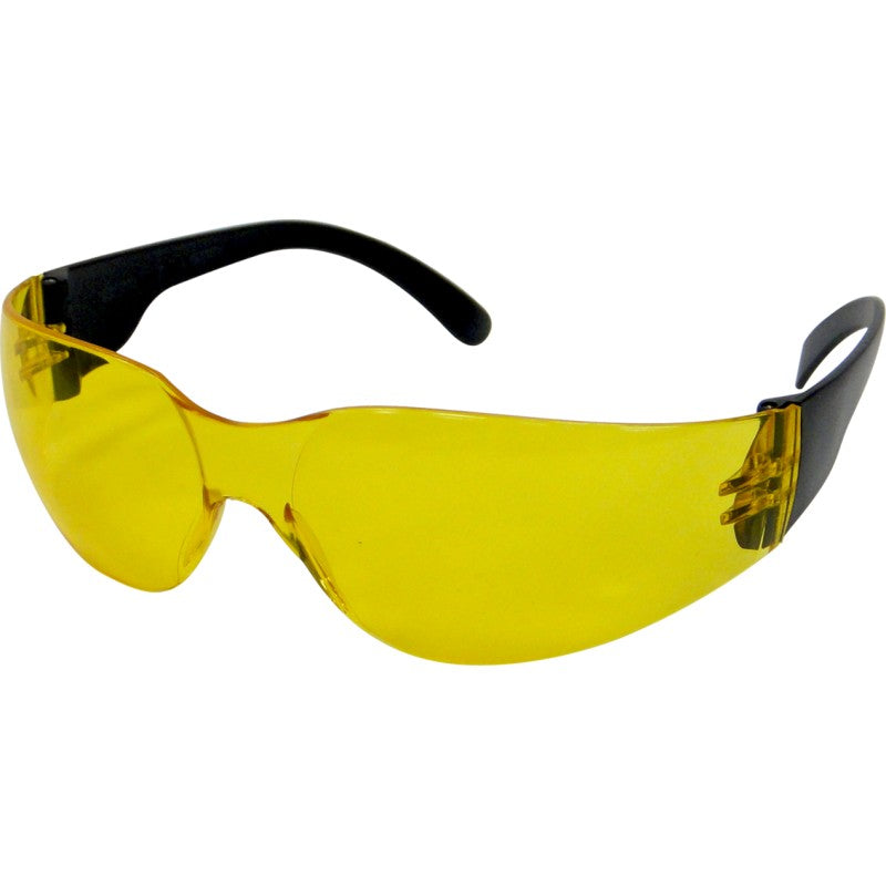 Jefferson Amber Frameless Safety Glasses