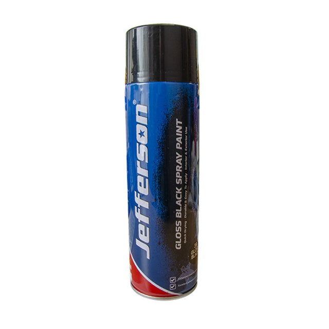 Jefferson Gloss Black Spray Paint (500ml)
