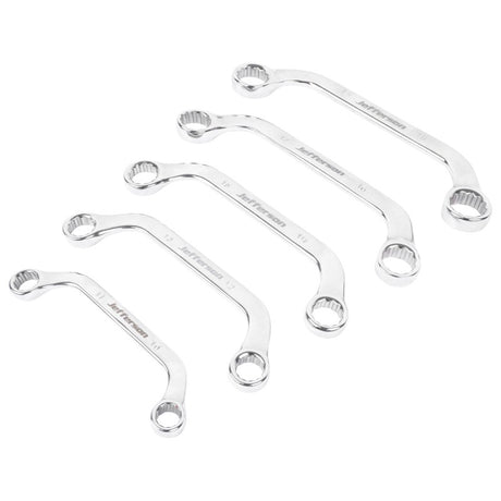 Jefferson 5 Piece Half Moon Ring Spanner Set