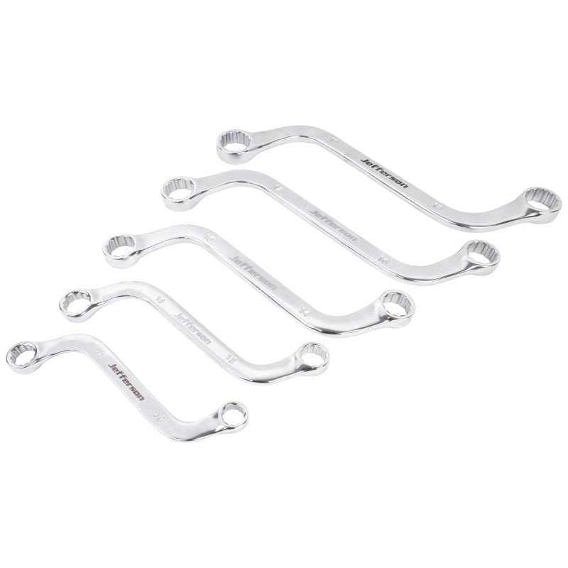 Jefferson 5 Piece S-Type Ring Spanner Set