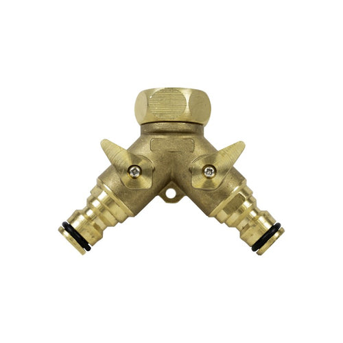 Jefferson 3/4" Brass Two Way Tap Connector