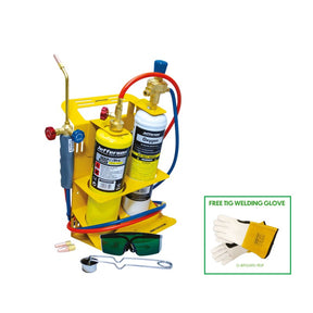 Jefferson MAPP and oxygen brazing kit with free TIG gloves