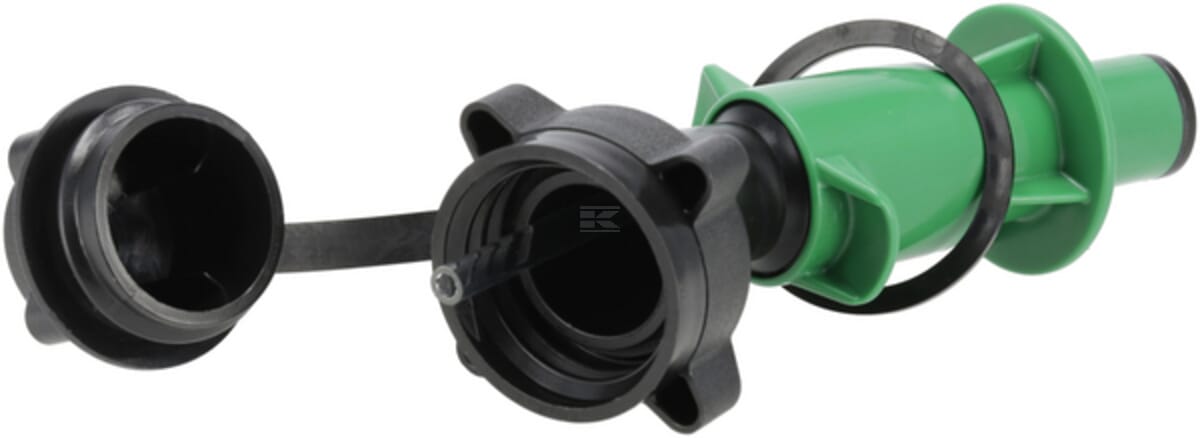 Hünersdorff Spillproof spout for chainoil