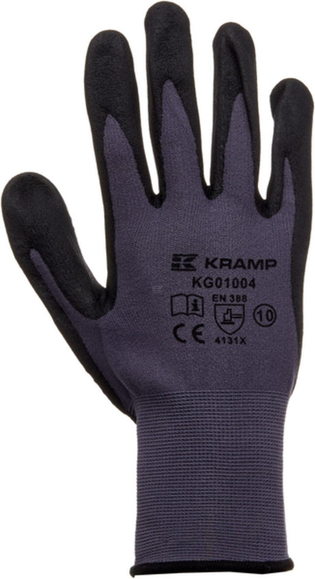 Nitrile foam gloves with PVC grip 1.004