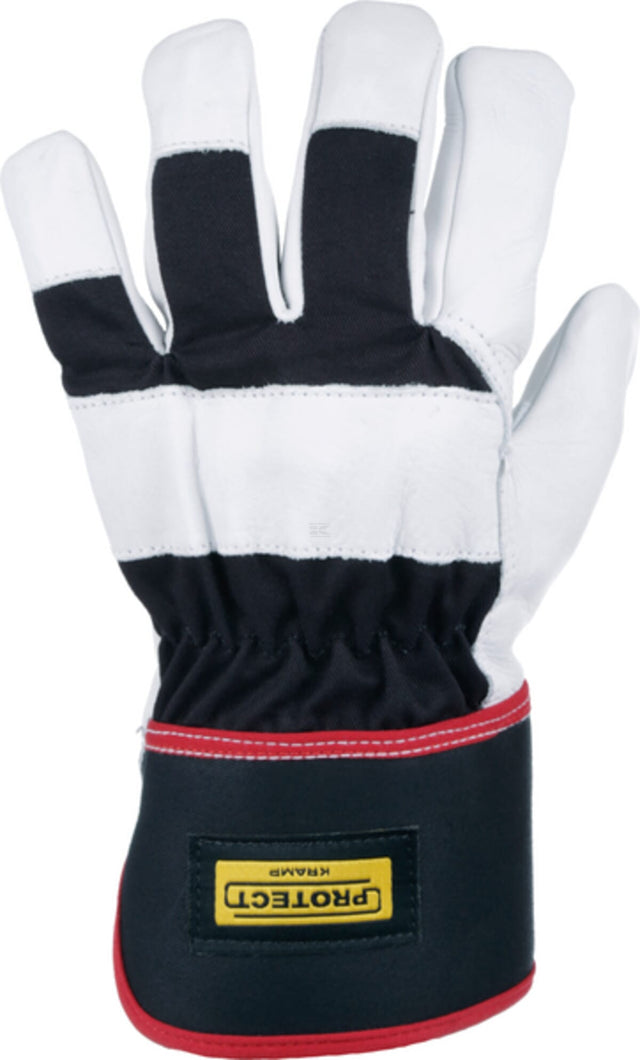 Classic Kramp cowhide leather winter work gloves 6.003