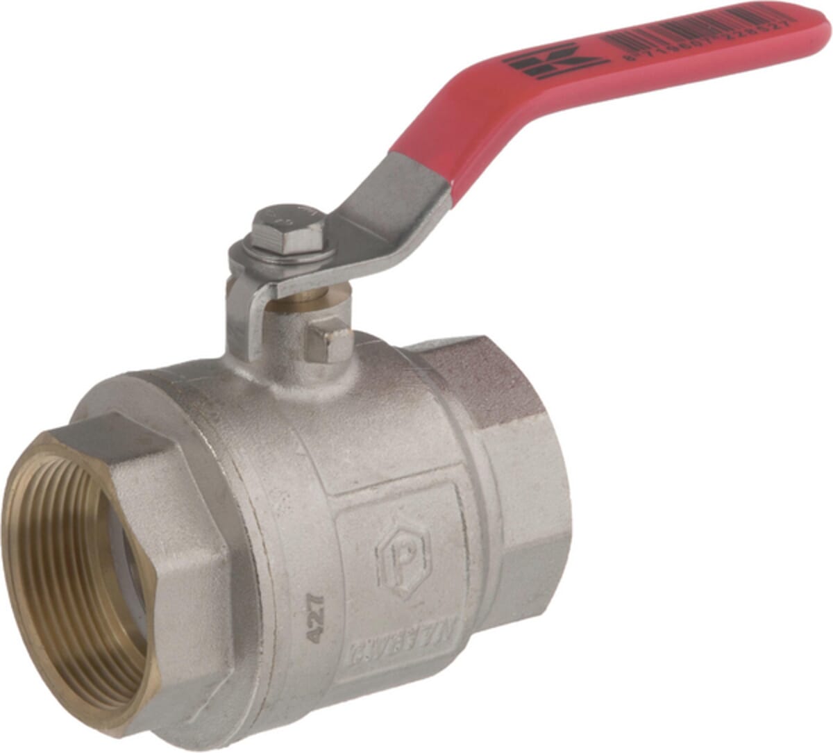 Kramp brass ball valve, BSPT 2x internal thread