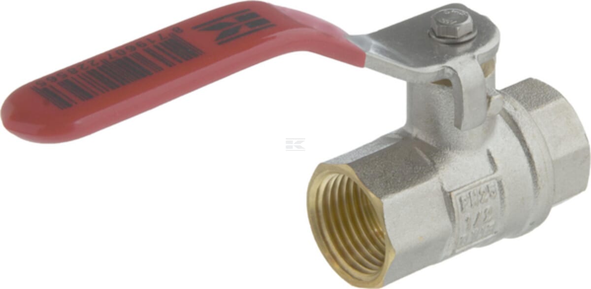 Kramp brass ball valve, BSPT 2x internal thread