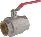 Kramp brass ball valve, BSPT 2x internal thread