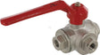 Three-way ball valve, L-shape, 3xIG