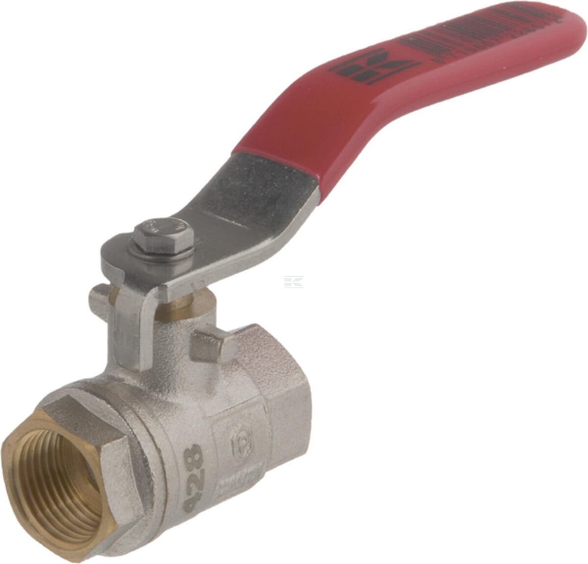 Kramp brass ball valve, BSPT 2x internal thread