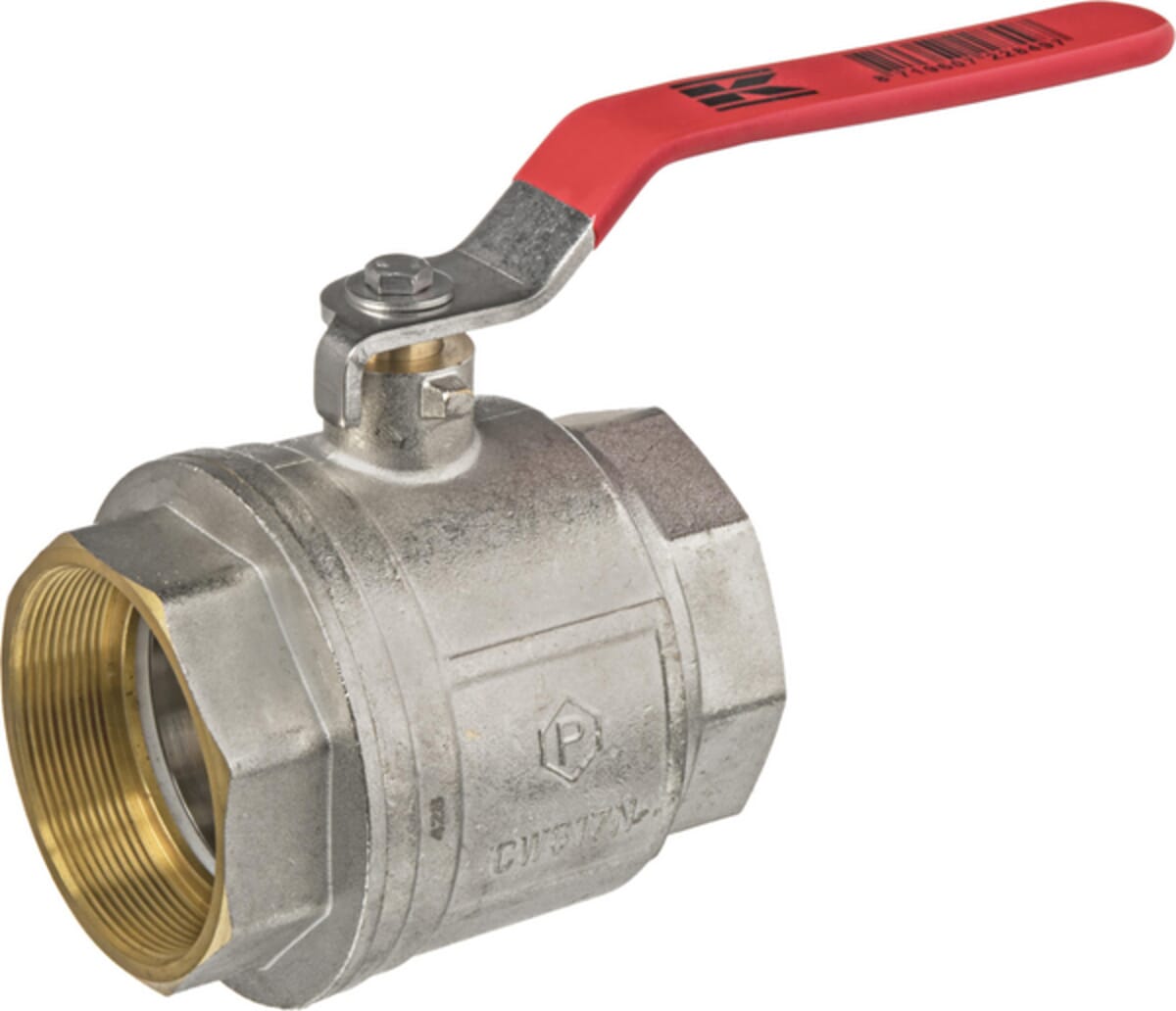 Kramp brass ball valve, BSPT 2x internal thread