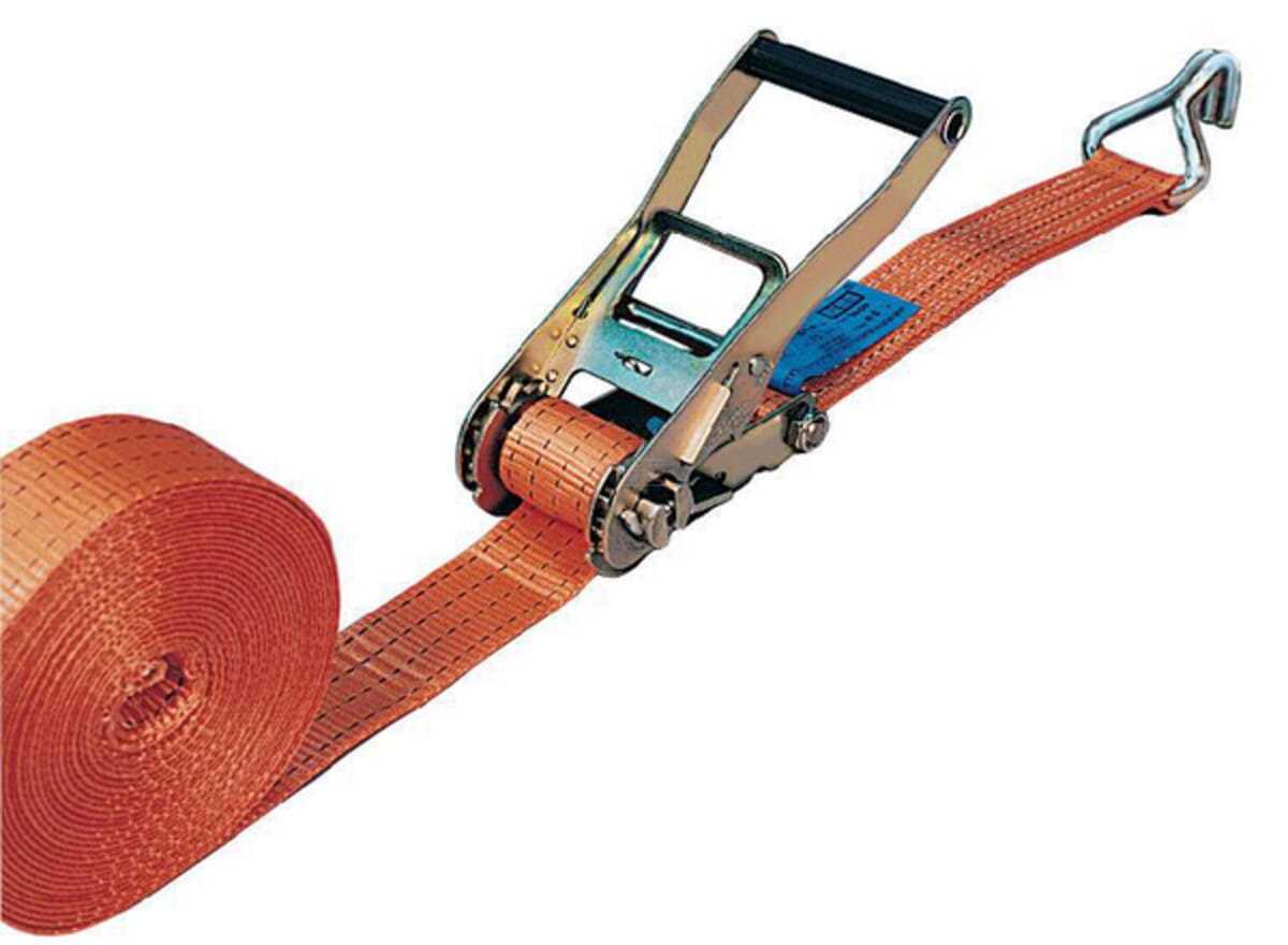 Lashing strap type 35A-35mm, 2-piece with narrow pointed hook