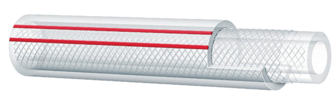 Alfagomma PVC pressure hose Transparent - With braided textile reinforcement