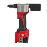 Milwaukee M12 Sub Compact Cordless Pop Rivet Tool With 1 X 2.0ah Battery
