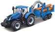 Maisto New Holland T7.315 HD with log trailer