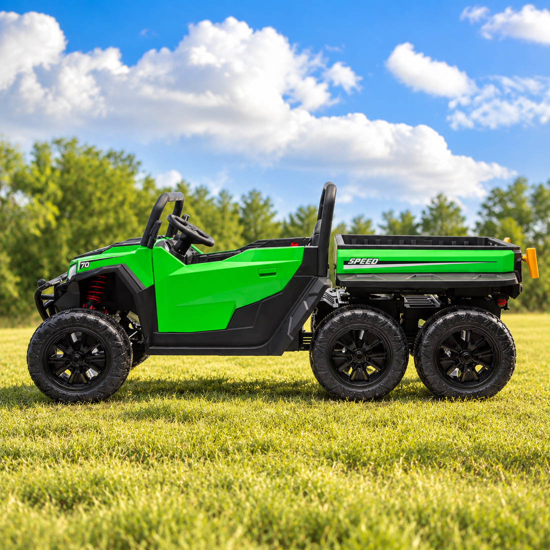 24V Two Seat Gator Ride On Electric Vehicle in Green (2026)