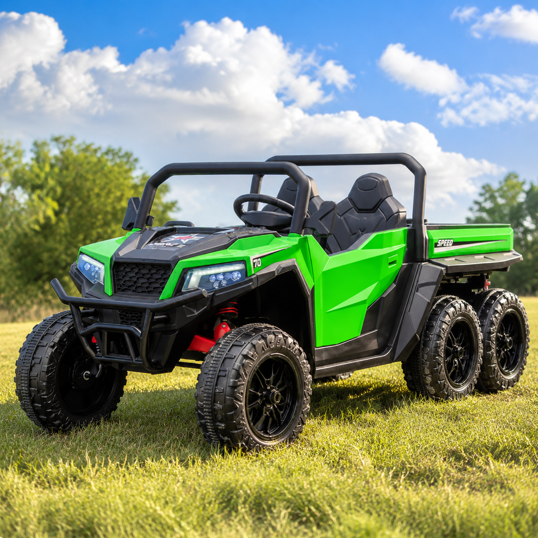 24V Two Seat Gator Ride On Electric Vehicle in Green (2026)