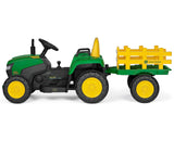 Peg Perego John Deere Farm Power 12V Electric Tractor with Trailer