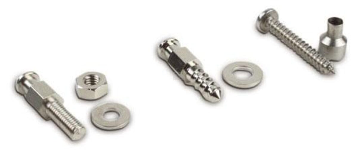 Fixing screws for tarpaulins