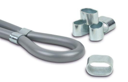 Press clamps for rope