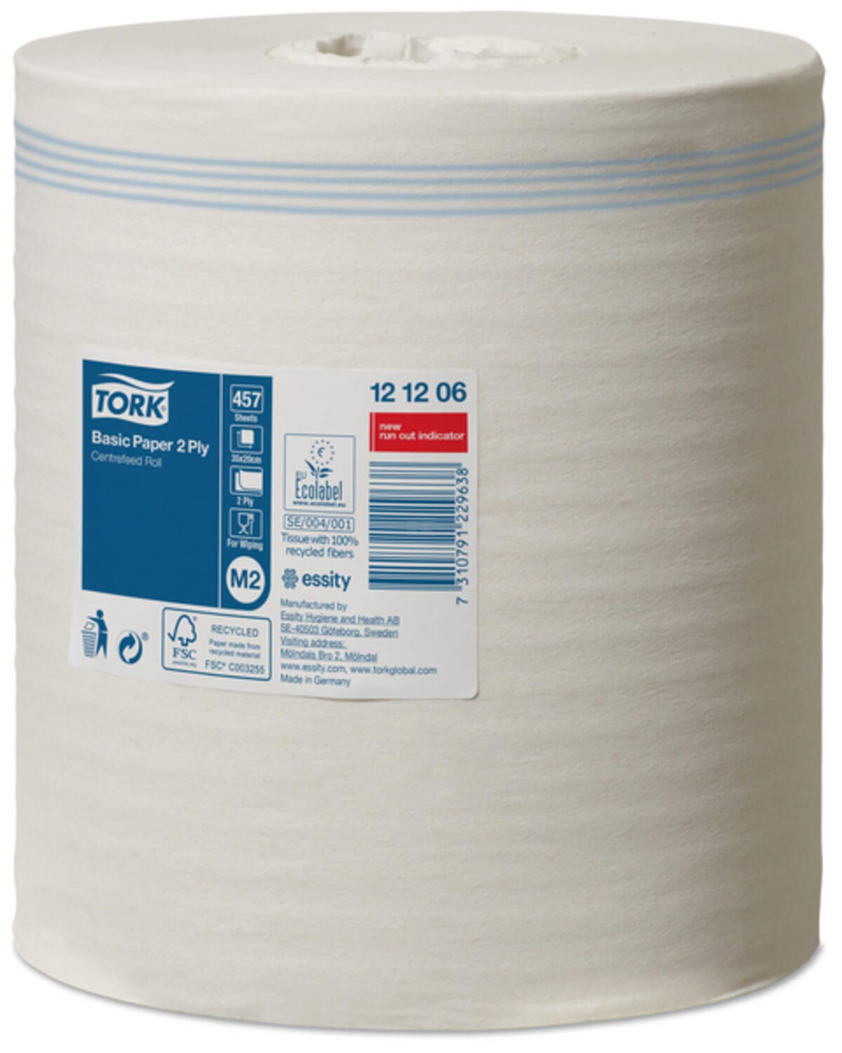 Tork Paper towel, white roll 2-ply 150m