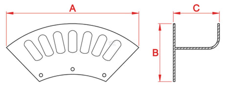 Wall hose bracket Type B