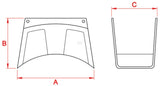 GF Plastic wall hose bracket