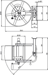 ALBA-Krapf Wall hose reel Alba+ Status III